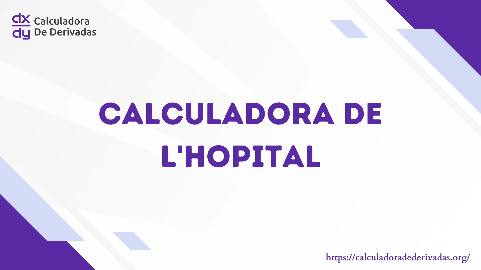 Calculadora de L'Hopital