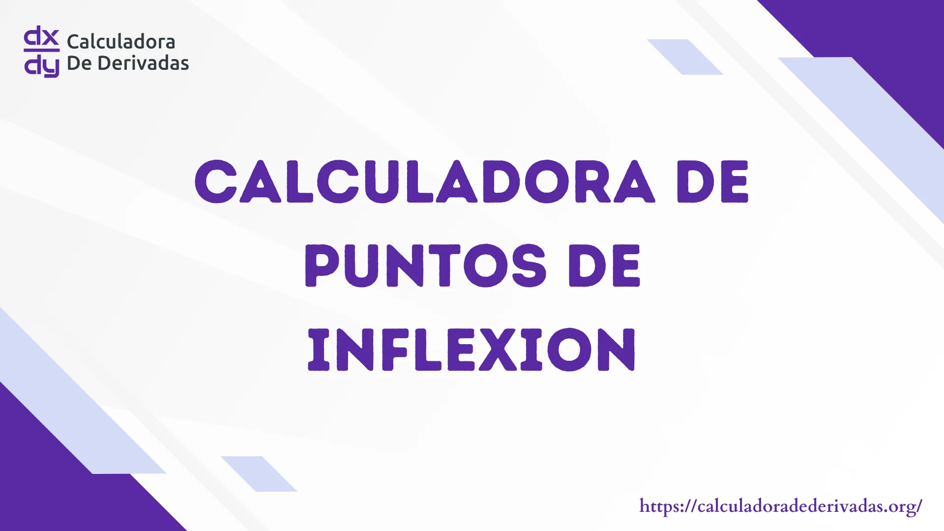 Calculadora de puntos de inflexion paso a paos