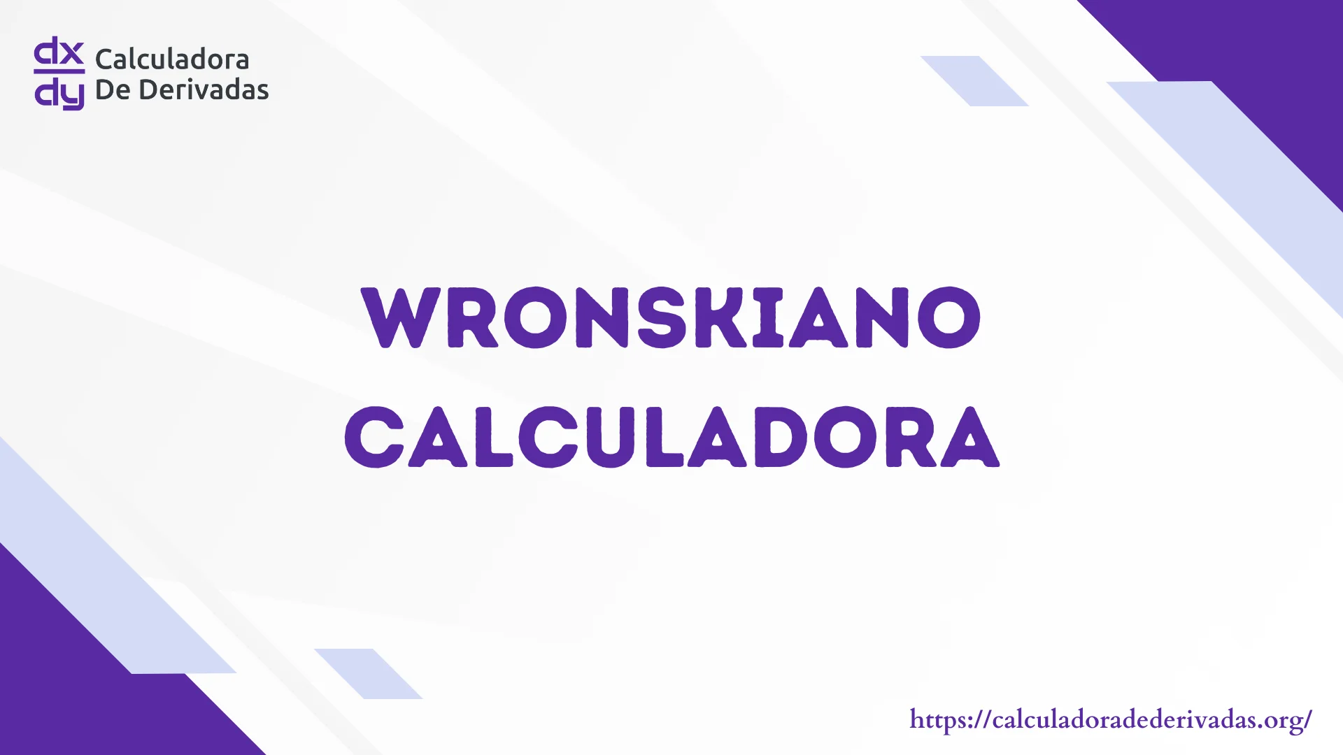 Wronskiano Calculadora paso a paso